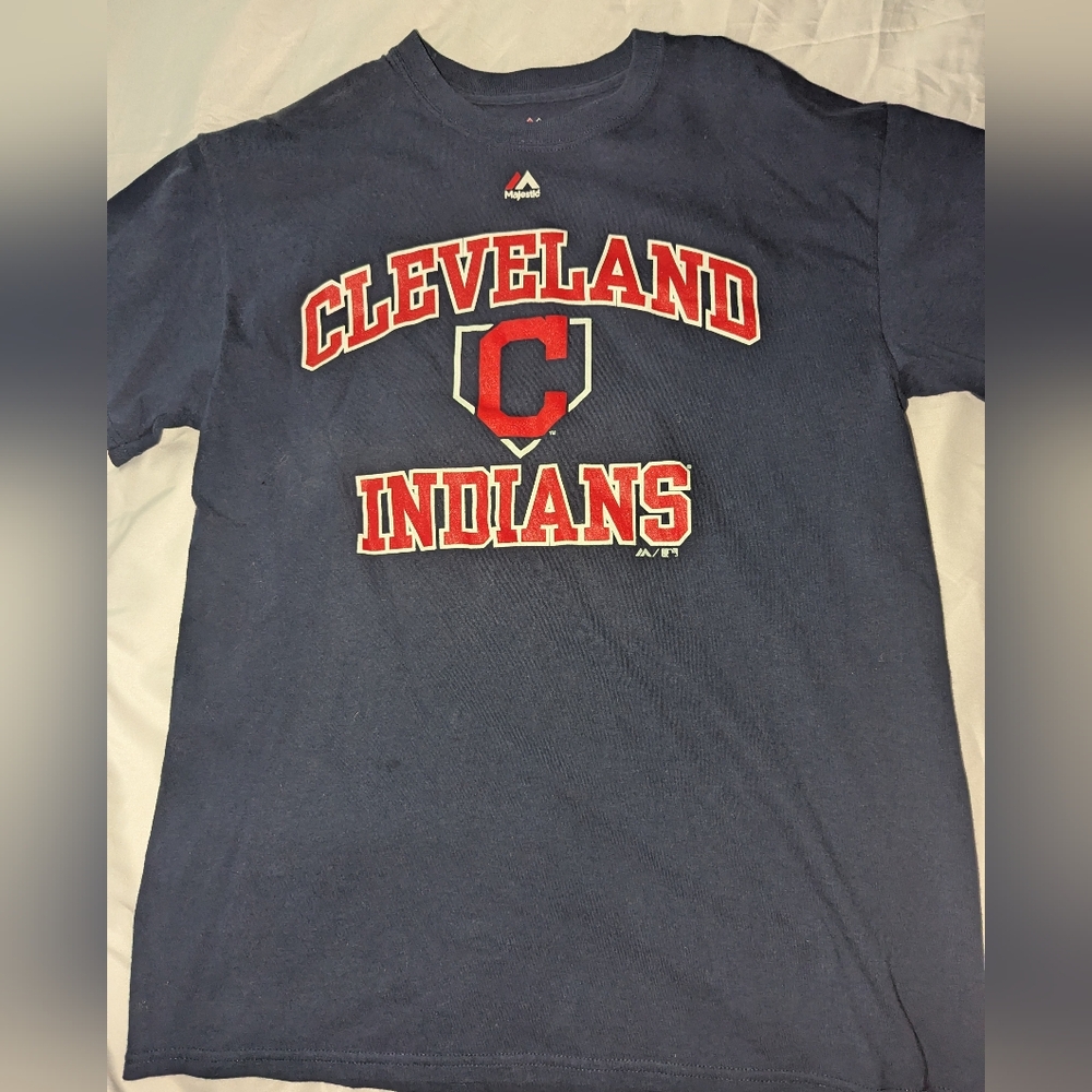 Majestic‎ Men's Medium Cleveland Indians Graphic Print T-shirt